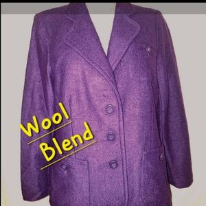 Wool Purple Vintage Jacket